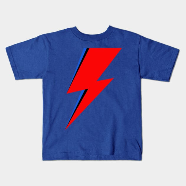 Lightning Bolt Kids T-Shirt by GrinningMonkey